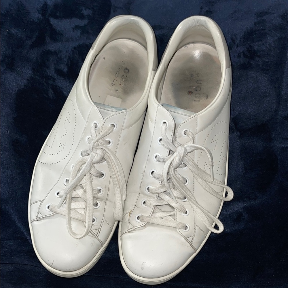 Gucci Classic White Leather Sneakers